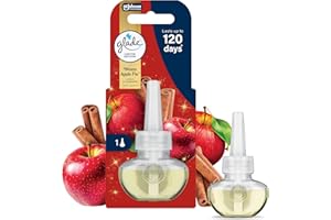 Glade Plug in Air Freshener Refill, Electric Scented Oil Room Air Freshener, Infused with Essential Oils, Limited Edition Christmas Air Freshener, Warm Apple Pie, 20ml