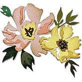Thinlits zımba kalıbı seti, 7 par&ccedil;alı set, Brushstroke Flowers #1 Tim Holtz
