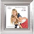Inov8 Framing PFES-RISI-55 Photo Frame, Ripple Silver, 5x5 inch