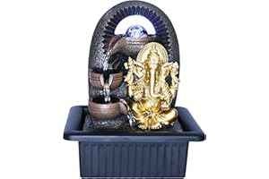 CREATIVE TOUCH FOUNTAIN EDITION Perfection Water Fountain with LED Light and Spinning Colour Changing Ball | USB |