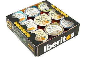 Iberitos - Surtido de Quesos Crema de Monodosis - Variedad de Sabores Cremosos para Untar en Panes y Canapés - Contiene Lactosa - Bandeja con 18 Unidades de 23 g