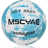 MSCYAE Pelotas de Voleibol Oficiales Talla 5, para Interior y Exterior de Tacto Suave - Ideal para Playa, Jard&iacute;n y Piscina
