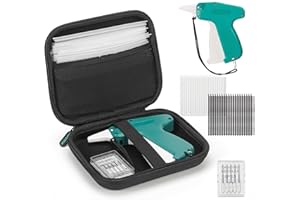 NIFUYOP Fine Stitch Gun Stitchy Quick Clothing Fixer for Clothes,Micro Tagging Gun for Clothing with 6 Fine Needles & 1000 Pcs Fasteners,Mini Speedy Sticky Sewing Gun Hemming Tool