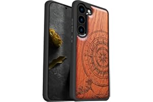 Carveit Funda con Compatible Samsung S23 Carcasa [Única Carcasa estético] Absorción de Impacto para Galaxy S23 Carcasa estético (Rosa-La brújula de Las Grandes Olas)