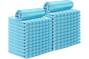 WEAWE Lot de 24 Chiffons de Nettoyage en Acier Inoxydable (30,5 x 30,5 cm), idéal pour Four, cuisinière et réfrigérateur, Lavable et réutilisable