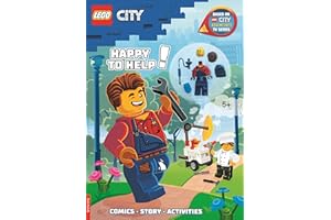 LEGO® City: Happy to Help! Activity Book (with Harl Hubbs minifigure) (LEGO® Minifigure Activity)