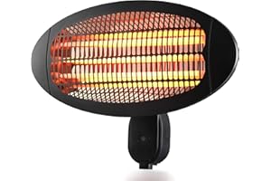 DONYER POWER SORTFIELD Wall Mounted Electric Patio Heater Ceiling Mount Quartz Heater waterproof …