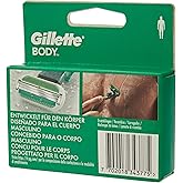 Gillette Erkek v&uuml;cut tıraş bı&ccedil;ağı, 4 &uuml;&ccedil;l&uuml; bı&ccedil;aklı g&ouml;vde tıraş bı&ccedil;ağı