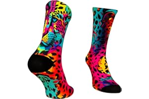Jungle Socks, Pack de 3 chaussettes de sport amusantes pour Crossfit, Gym, Cyclisme, Course à pied, Padel, Haltérophilie, Trekking. Conçu en Europe.
