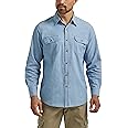 Wrangler mens Long-Sleeve Classic Woven Shirt Button Down Shirt