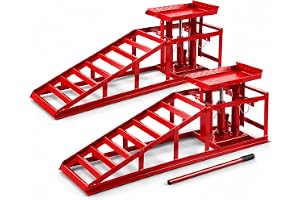 Arebos 2X uppfartsramp med hydraulisk domkraft