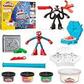Play-Doh Marvel Spider-Man Fırlat ve İkiye B&ouml;l Kapışması Oyun Seti