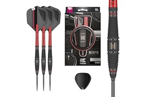 ‎TARGET DARTS Target Darts Scope Swiss Point Steeldarts, 90% Tungsten Dart-Set | Steeldarts, Darts in Rot & Schwarz, Profi Dart-Set mit Swiss Points & Tool | Barrel 01/02/03/04 –21G/22G/23G/24G/25G
