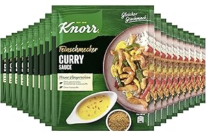 ‎KNORR Knorr Feinschmecker Curry Sauce ohne geschmacksverstärkende Zusatzstoffe und Farbstoffe 19x 250 ml