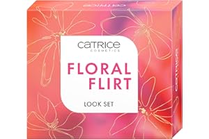 Catrice Floral Flirt Look Set, set de maquillaje, sombras, colorete y labial, para looks primaverales frescos, resalta mejillas, labios y ojos