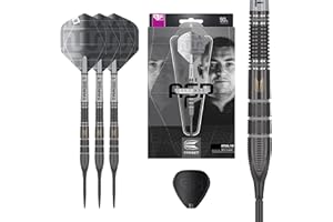 Target Darts Nathan Aspinall x Echo 90% Tungsten Steel Tip Swiss Point Dart Set – ASP Player Edition Darts, Pro Grip Shafts & Pro Ultra No.2 Flights, SP Tool inklusive, Profi Dart Sets