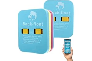 HUMPTI Flotadores de Espalda para Niños - Incluye Guía de Natación - Cinturón de Natación para Piscina - Niveles de Aprendizaje por Colores - Chaleco Salvavidas