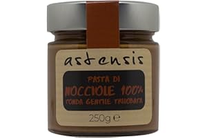 ASTENSIS PASTA DI NOCCIOLA TGT - TONDA GENTILE TRILOBATA - Pura 100 % - Nocciole Italiane, Tostate - Ideale Per Lavorazioni Di Gelateria, Di Pasticceria O Di Gastronomia. (250 gr)