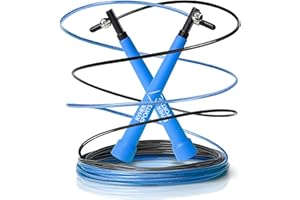 Ryher Cuerda para saltar - Kit con Comba crossfit hombre y mujer, niños y adultos - Combas de Fitness, Crossfit, Boxeo, Deporte, material para un gym gimnasio en casa