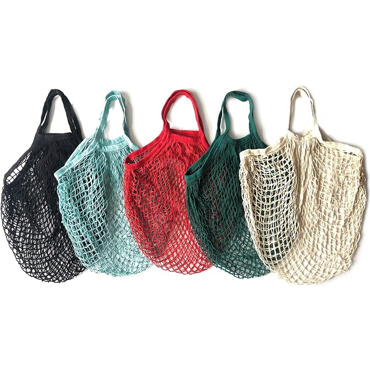 5 Filet Provision Sacs De Courses, 70*35Cm Sac Legumes Courses En