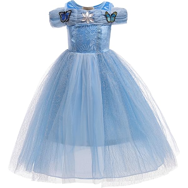 ELSA & ANNA Girls' Dress blue DE-FR314 2-3 Jahre