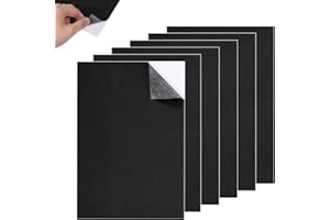 JIYIN Samoprzylepne płyty piankowe, 6 sztuk, 3 mm, z pianki EVA, z samoprzylepnym spodem, do mebli, projektów DIY, ozdabiania (210 mm x 300 mm x 3 mm)