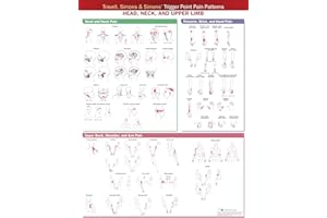 Travell, Simons & Simons Trigger Point Pain Patterns Wall Chart: Head, Neck, and Upper Limb