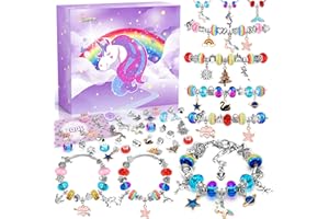 ZOOI Bracelet Making Kit, Christmas Stocking Fillers Kids Gifts for Teenage Girls Toys, Girls Birthday Presents Unicorn Gifts for 5-13 Year Old Jewellery Making Kit, Arts and Crafts for Kids