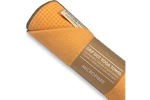Yogabum Grip Dot Yoga Mat Towels | Non-Slip | Eco Yoga Towel