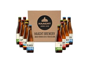 SUPER 8 | Mixed case of Speciality Belgium Beers from the Haacht Brewery - Beer Gift Set Pack | The Perfect Beer Present for Fathers Day (12 x 330ml bottles)
