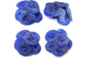ORGMEMORY Artificial Coral, Faux Coral Ornaments, Coral Aquarium Decorations, for Fish Tank Aquarium, Fish Cave Hideout Decoration Landscape (Blue Coral)