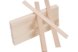 BELLE VOUS Baton en Bois Mélangeur de Peinture (Lot de 40) - 30 x 2,4 cm - Battonets Bois Loisir Creatif et pour Mélanger Les Peintures, Silicones & Résines - Marque-Page, Déco Maison/Jardin