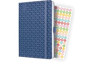 SIGEL J4101 kalendarz tygodniowy Jolie 2024, ok. A5, niebieski, twarda okładka, gumowa taśma, szlufka na długopis, kieszonka, 174 strony, certyfikat FSC, terminarz