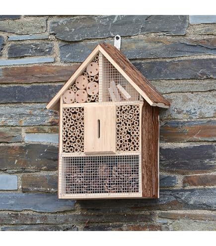 Hotel A Insectes Hôtel à Insectes MAZUR International I21M - Nichoir Pour Abeilles Et Insectes Utiles - À Suspendre Ou Poser Décoration Jardin