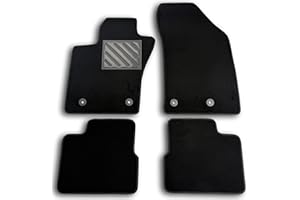 MTC AUTOMOTIVE Tappetini per Fiat Nuova Tipo 5P/SW dal 2016- su Misura, Antiscivolo, battitacco in gomma rinforzato, bottoni di fissaggio