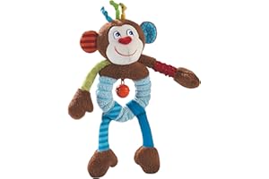 HABA 302999 - Greiffigur Affe Lino , Kuscheltier mit vielen Effekten zum Spielen und Entdecken , Baby-Spielzeug ab 6 Monaten