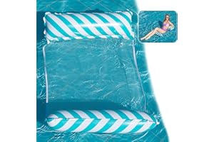 Yisscen Wasser Hängematte,Aufblasbares Schwimmbett 4-in-1Loungesessel Pool,Aufblasbare Hängematte,Pool Float Hängematte Inflatable Swimming Bed,für Kinder Erwachsene Party Schwimmbad Strand