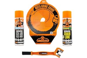 ‎TRU-TENSION Tru-Tension | Grime Guard für Motorräder Set | Kettenreiniger & Nassschmiermittel | Motorradwerkzeuge & Zubehör