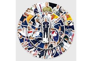 TRUSTKK 50 sztuk naklejek na laptopa Mbappé, wodoodporne naklejki na samochody, laptopy, deskorolki, kaski i wiele więcej