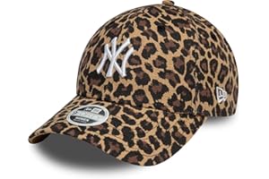 New Era ERA Wmns Leopard 9FORTY NEYYAN BLKWHI Black One Size