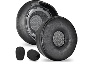 Engage 75 Ohrpolster und Mikrofon-Schaumstoff-Ersatz – defean Ohrpolster kompatibel mit Jabra Engage 55/65/75 (Stereo-Version) Headset (nicht passend für Engage 50, Engage 55/65/75 Mono-Version)