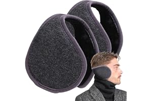 Basic Sense Unisex Winter Earmuffs - Warm Fleece-Lined Ear Muffs, One Size for Men & Women