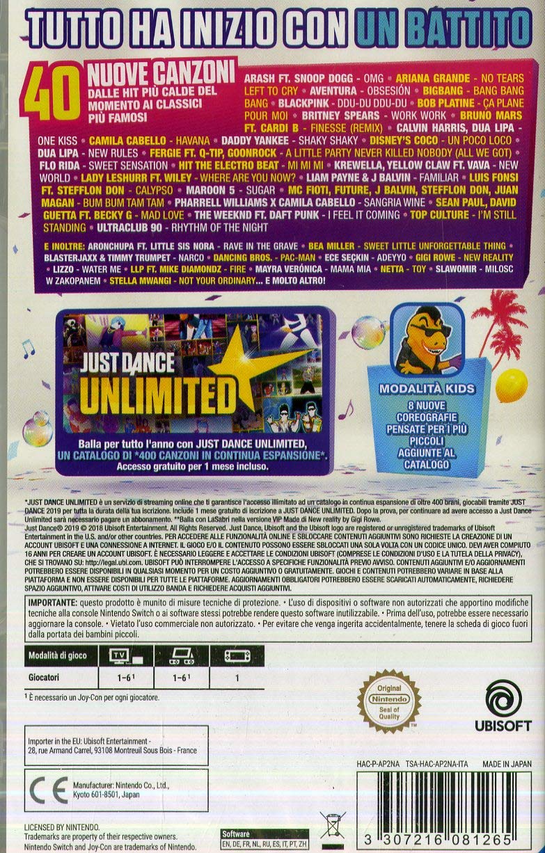 just dance 2019 for nintendo switch