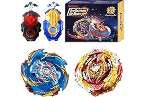Hozuumo Peonzas Burst Batalla, Bey Bay Blade Turbo Metal Fusion, para Niños Día del Niño, Regalo De Cumpleaños, Juguetes para Niños Mayores de 6 Años A011 (B-172+B-174-02)