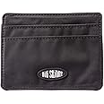 Big Skinny Open Sided Mini Skinny Card Slim Wallet, Holds Up to 9 Cards, Black