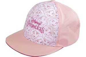 Popgear Disney Princess Line Sketches-Gorra de béisbol para niñas | Producto Oficial, Multicolor, Talla única