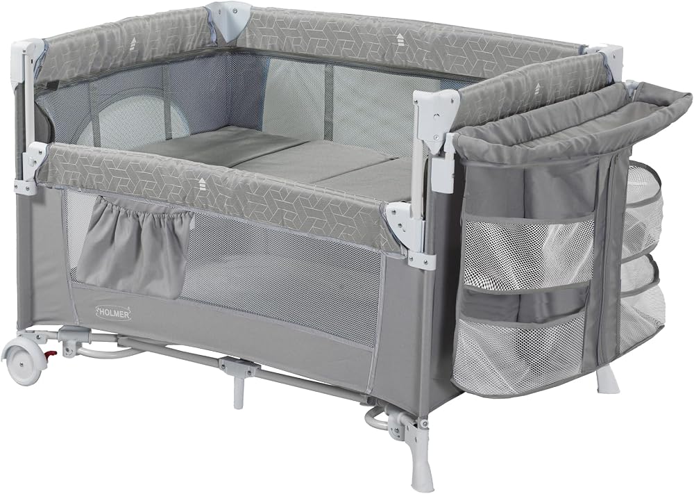 Holmer Coolstyle (Anne Yanı/Park Yatak) Multi Pro Oyun Parkı/Anne Yanı/Beşik (Gri)