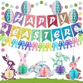 YBwanli Easter Decorations Home,Easter Banner,Easter bunny decorations, Easter Bunting,Easter Egg Hunt Decorations, Easter Tr