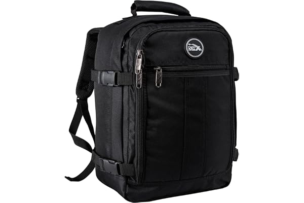 Cabin Max Metz 40x30x20 cm Bagage à main/sac à dos cabine, convient pour Ryanair, Wizz Air, Easyjet allocation sous siège (noir)