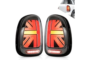 VLAND 3D LED Compatibile Fanali posteriori per Mini Countryman R60 WRC/John Cooper Works 2010-2016 Fanali posteriori，affumicato